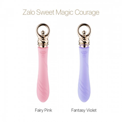 Вібратор для точки G із підігрівом Zalo Sweet Magic - Courage Fairy Pink