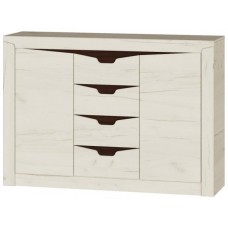 Великий комод для дому Еверест Ліберті-1400 Крафт білий