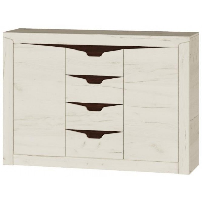 Великий комод для дому Еверест Ліберті-1400 Крафт білий