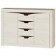 Великий комод для дому Еверест Ліберті-1400 Крафт білий