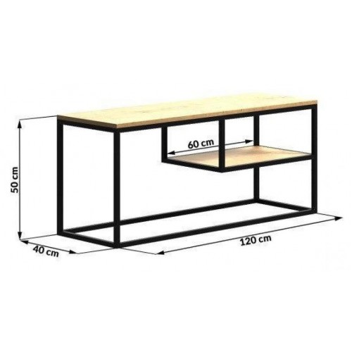 Сол консоль GoodsMetall у стилі Лофт 1200х500х400 СТВ4 Сол консоль GoodsMetall у стилі Лофт 1200х500х400 СТВ4