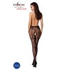 Колготки-бодістокінги Passion S012 One Size, Black, імітація панчіх, пояса та мереживних трусиків в інтернет супермаркеті PbayMarket!