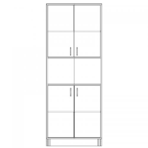 Шафа-Пенал Тиса Мебель ШС-820 Дуб сонома 205x35x80 см Шафа-Пенал Тиса Мебель ШС-820 Дуб сонома 205x35x80 см