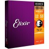 Струни для акустичної гітари 6 шт Elixir 16052 Nanoweb Phosphor Bronze Acoustic Light 12/53
