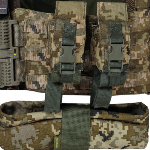 Плитоноска тактична зі швидким скиданням з підсумками No Brand Warmor Gen.3 Pro Max One Size Піксель (2396567746) Плитоноска тактична зі швидким скиданням з підсумками No Brand Warmor Gen.3 Pro Max One Size Піксель (2396567746)