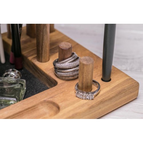 Дерев'яний органайзер для косметики ecoWalnut 300х150х250 мм Дерев'яний органайзер для косметики ecoWalnut 300х150х250 мм