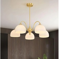 Світлодіодна люстра No Brand Соната 5015 Золотистий на 6 плафонів