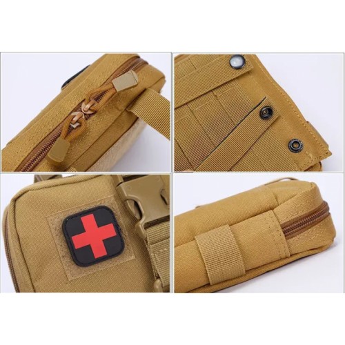 Підсумок-аптечка No Brand Molle 18х12.5х8.5 см Хакі (2058315752) Підсумок-аптечка No Brand Molle 18х12.5х8.5 см Хакі (2058315752)