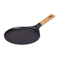 Сковорода для млинців з мармуровим антипригарним покриттям MGC 24 см Чорний (HP-4-428B)