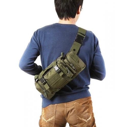 Тактична чоловіча сумка No Brand Molle Combat Sachet 18x30x8 см Хакі (1870530731) Тактична чоловіча сумка No Brand Molle Combat Sachet 18x30x8 см Хакі (1870530731)