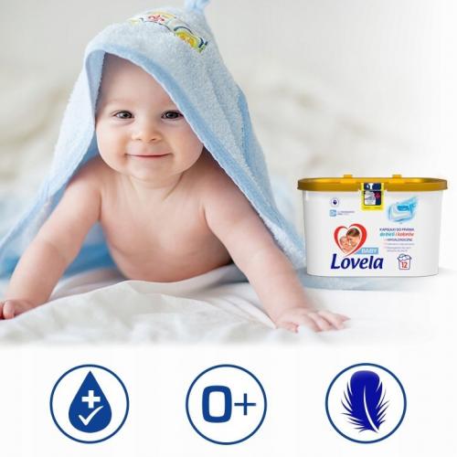 Гіпоалергенні капсули для прання Lovela Baby 0+ для білого та кольорового дитячого одягу і білизни 23 шт в інтернет супермаркеті PbayMarket!