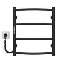 Рушникосушарка електрична Класік П4 400х500 Deffi Чорний JD03 (C.DK.50.40.4.E.B.L.1)