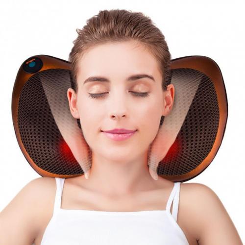 Покращена роликова подушка для масажу з підігрівом для тіла Massage Pillow Car and Home (R1275) в інтернет супермаркеті PbayMarket!