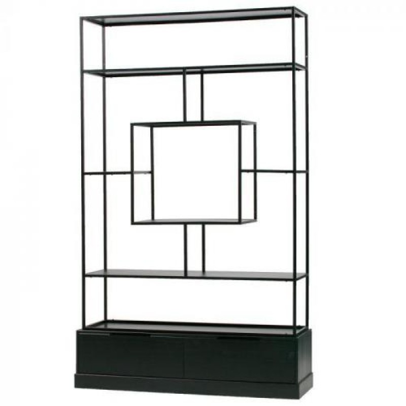 Стелаж для зберігання в стилі Loft NS-1953 2080x1250x400 мм Черный