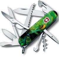 Складаний ніж Victorinox Huntsman Zodiac Зелена дерев'яна змія 91 мм Різнокольоровий (1.3713.3_Z4310pk) Складаний ніж Victorinox Huntsman Zodiac Зелена дерев'яна змія 91 мм Різнокольоровий (1.3713.3_Z4310pk)