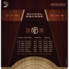Струни для акустичної гітари 6 шт D'Addario NB1356 Nickel Bronze Medium Acoustic Guitar Strings 13/56