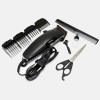 Професійна машинка для стрижки волосся Gemei GM-806 4 знімні насадки працює від мережі 220 Чорна