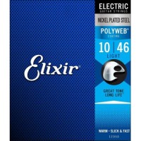 Струни для електрогітари 6 шт Elixir 12050 Polyweb Nickel Plated Steel Light 10/46 Струни для електрогітари 6 шт Elixir 12050 Polyweb Nickel Plated Steel Light 10/46