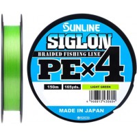 Шнур Sunline Siglon PE х4 150m Салатовий 0.4/0.108mm 6lb/2.9kg (1658-09-02)