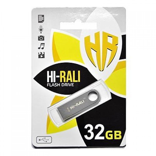 Флеш-накопичувач USB 32GB Hi-Rali Shuttle Series Silver (HI-32GBSHSL) в інтернет супермаркеті PbayMarket!