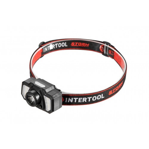Ліхтар налобний Intertool-Storm 3Вт x 120Лм x 1200мAч 7 (LB-0311)