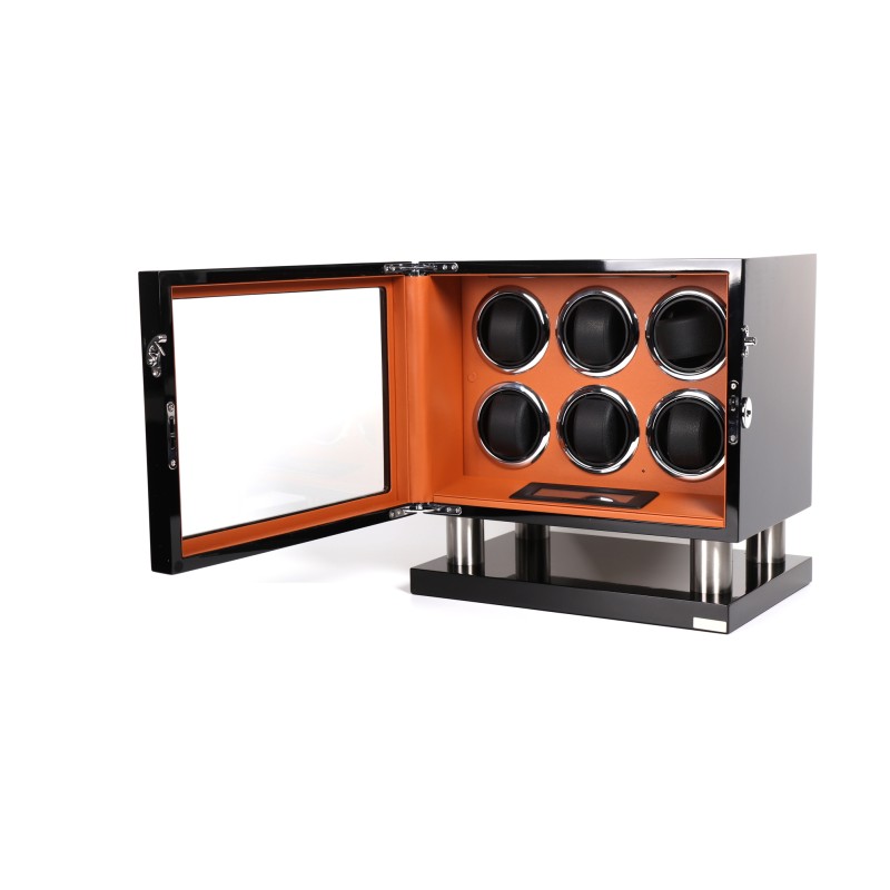 Шкатулка Salvadore для підзаводу 6 годинників 8006/BBR/D 6x6 Чорний