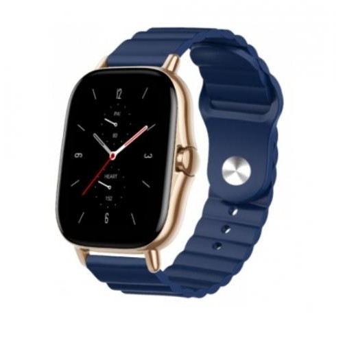 Ремінець BeWatch для Amazfit BIP | Bip Lite | Bip U/Pro/Mini | GTS | GTS 2(E) | GTR 42mm силіконовий 20мм Wave Темно-синій (1010706) Ремінець BeWatch для Amazfit BIP | Bip Lite | Bip U/Pro/Mini | GTS | GTS 2(E) | GTR 42mm силіконовий 20мм Wave Темно-синій (1010706)