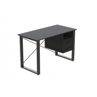 Письмовий стіл із ящиками Ferrum-decor Оскар 750x1400x700 метал Чорний ДСП Сосна Кембра 16 мм (OSK0066)