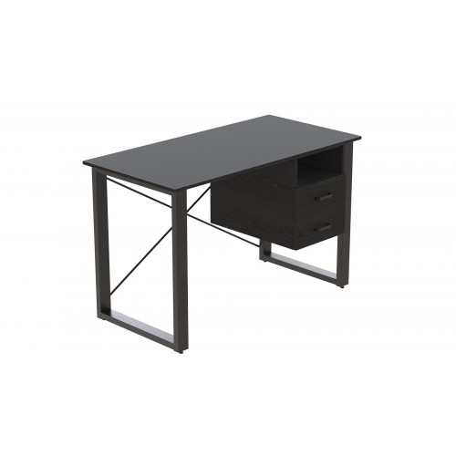Письмовий стіл із ящиками Ferrum-decor Оскар 750x1400x700 метал Чорний ДСП Сосна Кембра 16 мм (OSK0066) в інтернет супермаркеті PbayMarket!