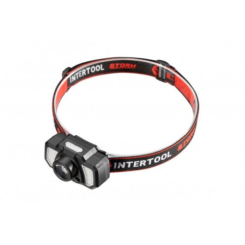 Ліхтар налобний Intertool-Storm 3Вт x 120Лм x 1200мAч 7 (LB-0311)