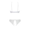 Комплект: бра, трусики з ажурним декором та відкритим кроком Ursula Set white XXL/XXXL — Passion в інтернет супермаркеті PbayMarket!