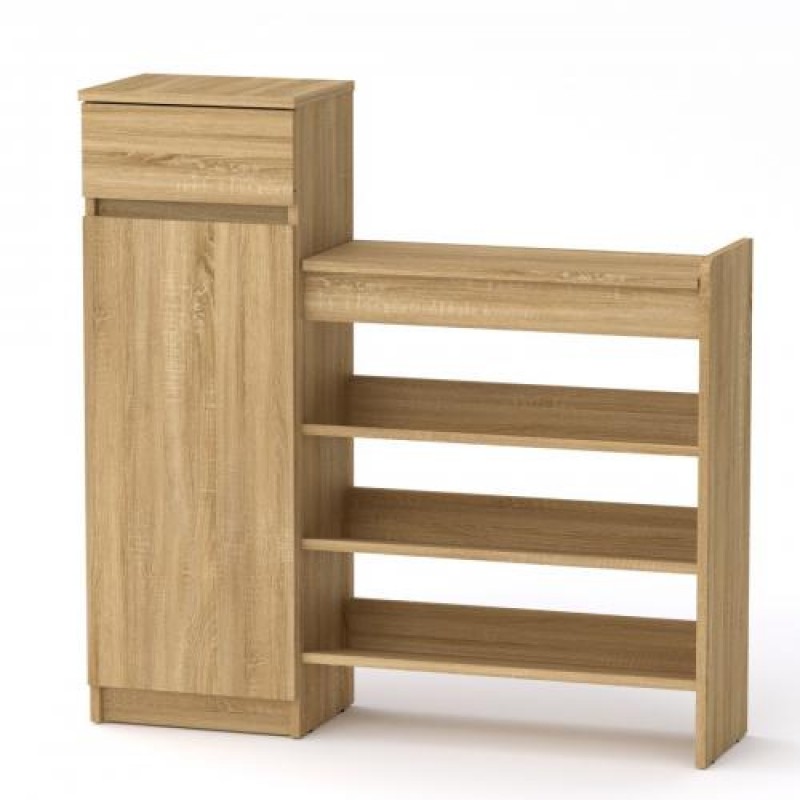 Тумба для взуття Компанит 16 100х28х100 см Дуб сонома