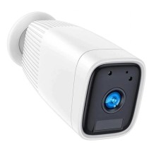 Wifi камера з величезним акумулятором 12000 мАг, до 1 місяця автономної роботи Nectronix ZC-PC206, вулична, із записом на SD до 128 Гб (біла)