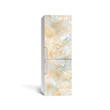 Наклейка на холодильник Zatarga «Бронзові вензелі» 650х2000 мм вінілова 3Д наклейка декор на кухню