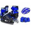 Комплект ролики-ковзани із захистом 2in1 Scale Sport. Dark blue (розмір 29-33) 97811142