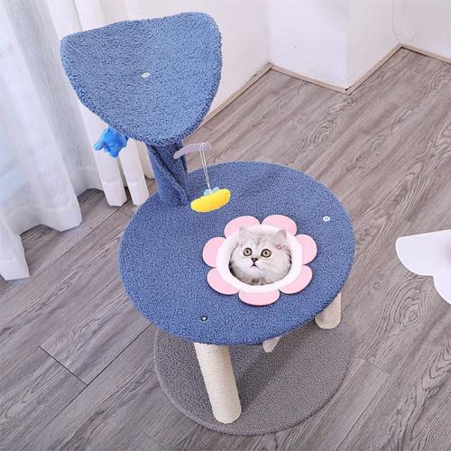 Когтеточка Hoopet 20T0230ML0043 ганчірка з іграшками 43.5*43.5*70 см для котів Когтеточка Hoopet 20T0230ML0043 ганчірка з іграшками 43.5*43.5*70 см для котів