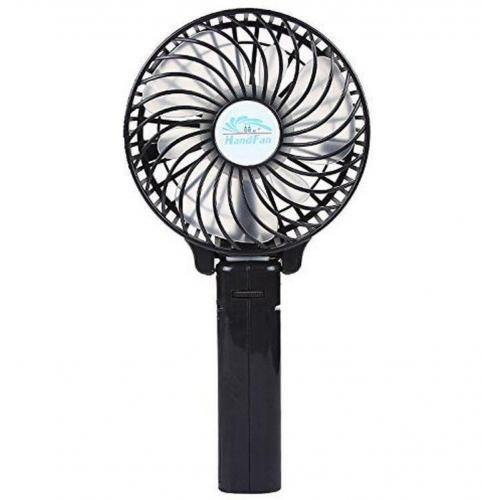 Портативний ручний вентилятор handy mini fan з акумулятором 18650, чорний