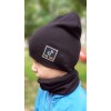 Дитяча шапка з хомутом КАНТА розмір 48-52 Чорний (OC-264) в інтернет супермаркеті PbayMarket!