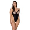 Боді з екошкіри Passion Celine Body 4XL/5XL black, з доступом, відкритий в інтернет супермаркеті PbayMarket!