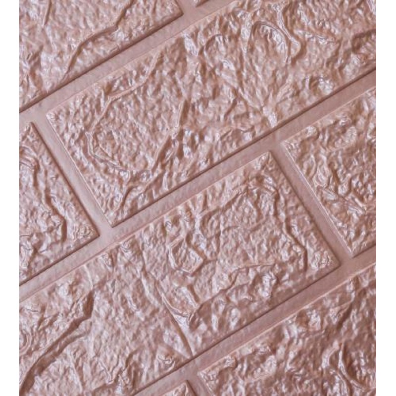 Самоклейка декоративна 3D панель у рулоні Loft Expert 2215-4 Під пурпурову цеглу 700x3080x4 мм