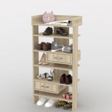 Стелаж для взуття Тиса Мебель ТО-208 Дуб сонома 128.5x60 см
