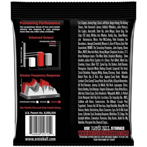 Струни для електрогітари Ernie Ball 2715 Cobalt Slinky Electric Guitar Strings 10/52 Струни для електрогітари Ernie Ball 2715 Cobalt Slinky Electric Guitar Strings 10/52