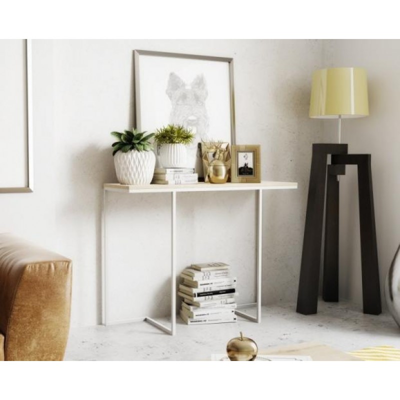 Консоль для дому в стилі Loft NS-407 930x1200x400 мм Белый