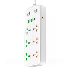 Мережевий подовжувач UA Power AR-CP05 6 розеток 4USB Type-C 2 м Білий (2681099008)