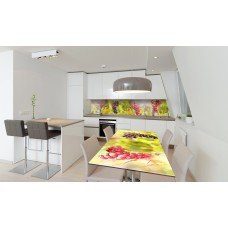 Наклейка вінілова на стіл Zatarga «Грони Винограда та сонце» 650х1200 мм Z180398/1st