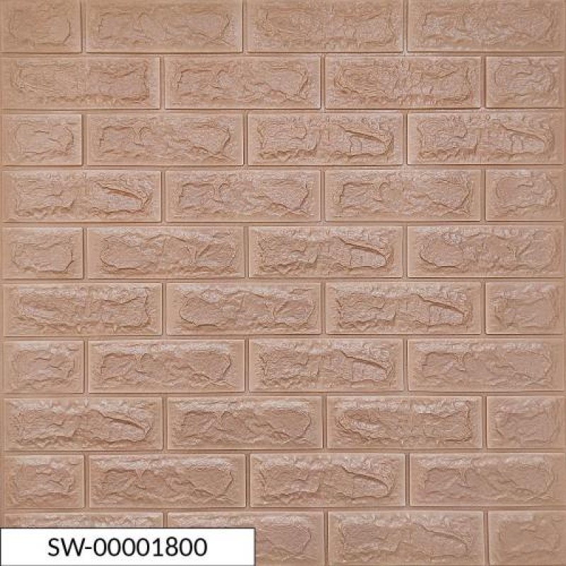Самоклеюча стінова панель Sticker Wall 3D 700х770х7мм цегла кава з молоком (D) SW-00001800