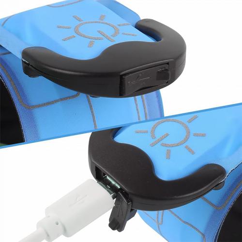 Світлодіодний LED браслет No Brand на руку AY-062 Blue USB акумуляторний Світлодіодний LED браслет No Brand на руку AY-062 Blue USB акумуляторний