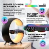 Лампа-нічник Digital 5 в 1 GGB RGB XXL з бездротовою зарядкою 15W та Bluetooth колонкою Чорний (NH-69)