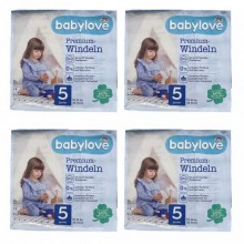 Дитячі одноразові підгузники Babylove Premium 5+ juniorplus (11-18 ) кг 136 шт