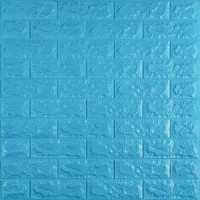 3D панель самоклеюча цегла Блакитна 700x770x7мм (005-7) Sticker Wall SW-00000658